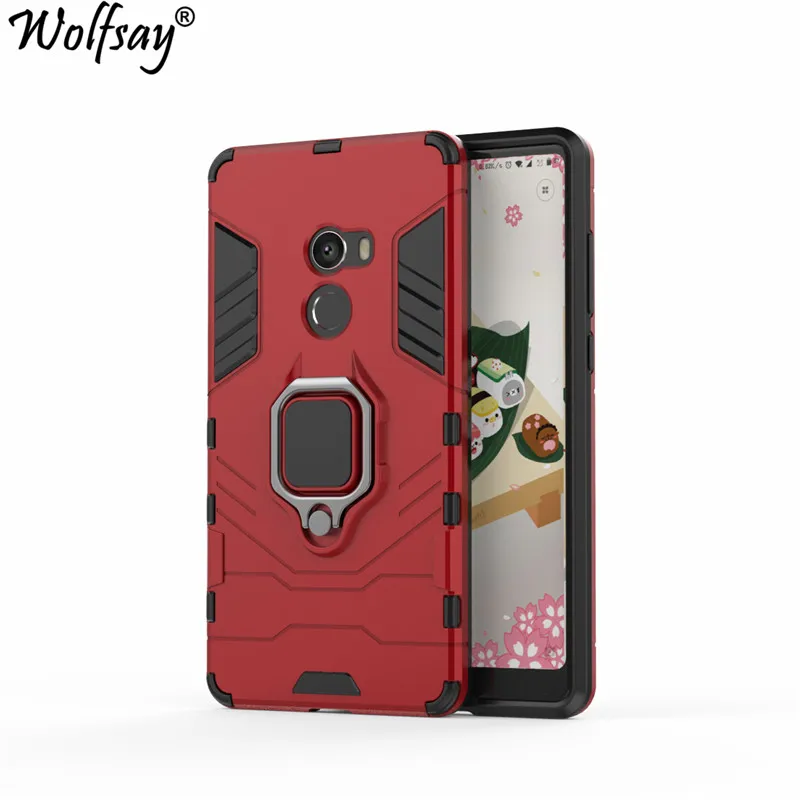 Чехол Wolfsay для Xiaomi Mi Mix 2 автомобильный держатель MiMiX жесткие и мягкие силиконовые