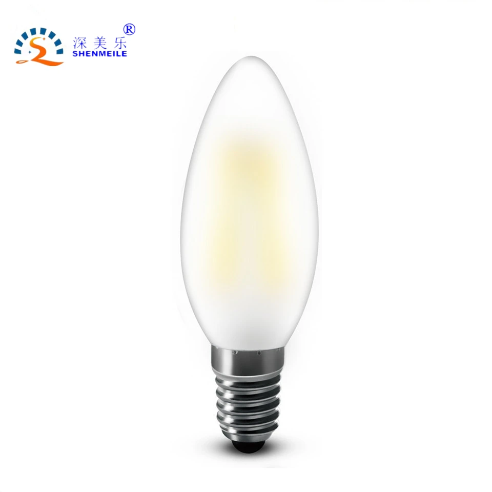 E27 E14 E12 2W 4W 6W 8W A60 A19 G45 C35 B10 матовый теплый белый Edison Ретро светодиодный накаливания лампа накаливания свет 220V 230V 110V AC - Испускаемый цвет: C35 Frosted
