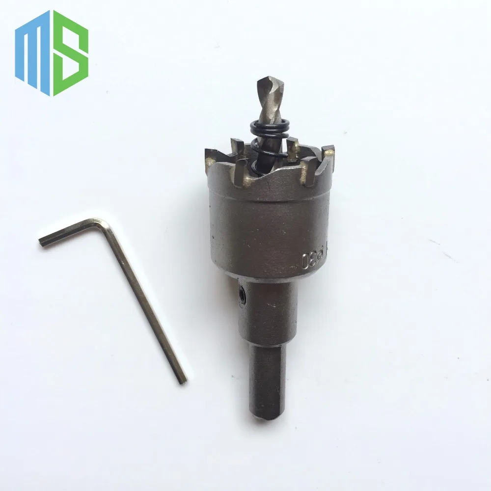 

30mm Metalworking tungsten Carbide Tip Drill Bit TCT Hole Saw Set for Stainless Steel Metal Alloy Drilling
