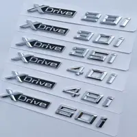 1pcs New Car Styling 3D ABS Xdrive 20i 25i 28i 30i 35i 40i 48i 50i Side Badge Emblem Sticker For X3 E83 F25 X4 F26 X5 E70
