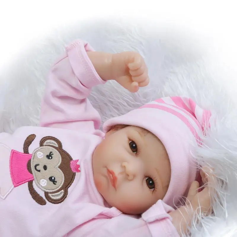 NPK девочка bebe куклы силиконовые куклы 22 "55 см Новорожденные игрушки куклы для любовника детский подарок высокое качество bonecas