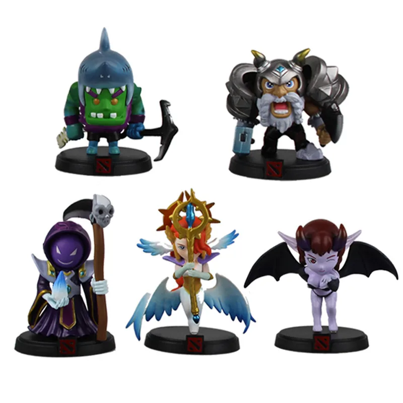  5pcs/lot Dota 2 Action Figure Anime PVC Dota2 Hero Figure Model Toys For Collection / Gift Brinqued