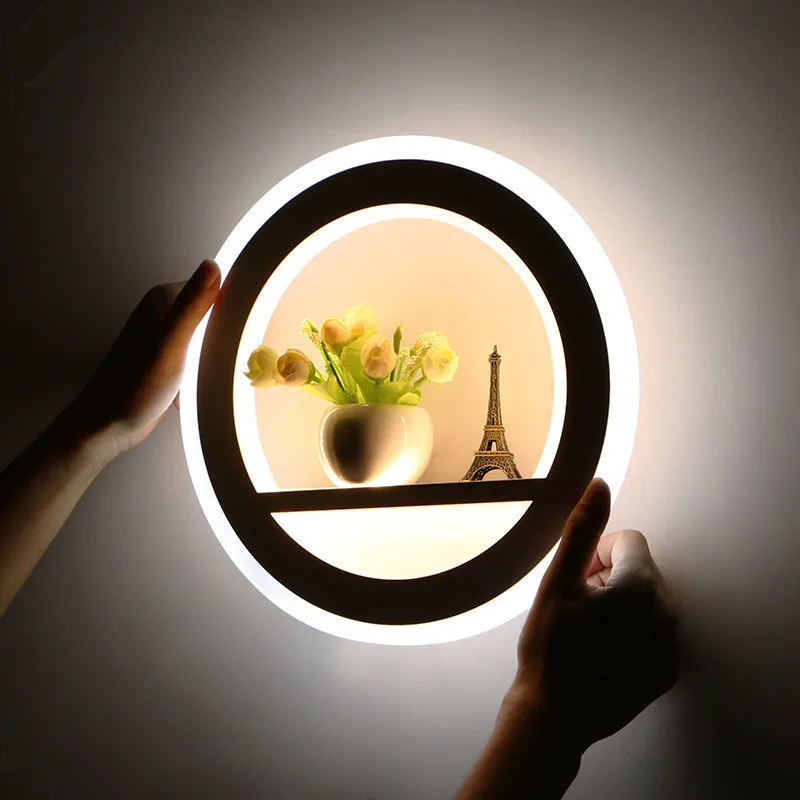 

LED Wall Light Modern Remote Control Bedroom Living Room Wall Light with Flower Tower SLC88