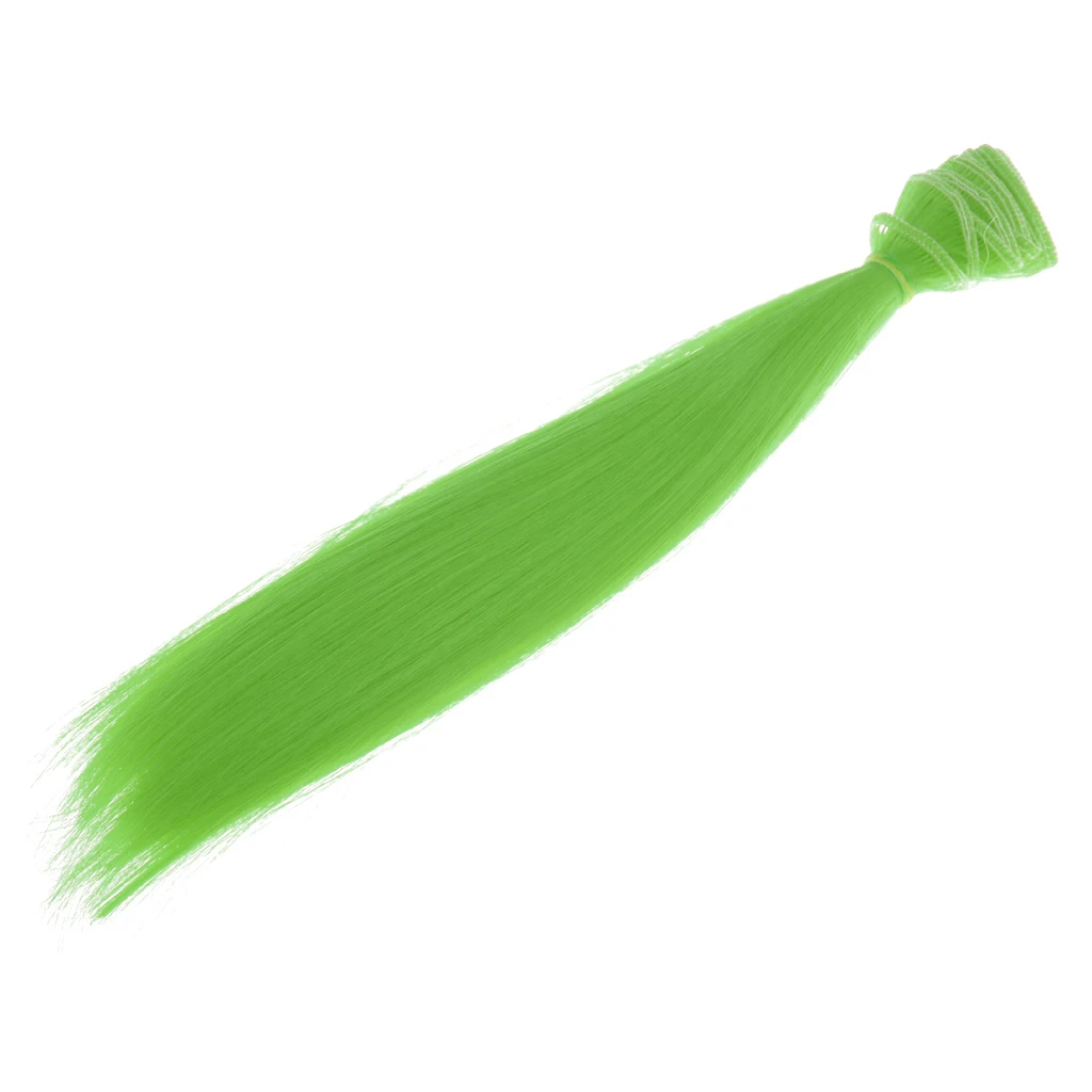 25x100cm Doll Wig Colorful Straight Long Hair Hair Extensions Wig DIY&Repair Accessory Fit for All Girl Dolls Making 8 Colors 