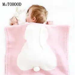 MOTOHOOD муслин детские одеяла новорожденных 3D заячьими ушками муслин пеленать ребенка вещи для новорожденных украшение комнаты 73*108 см