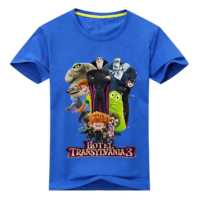 

3D Cartoon Hotel Transylvania 3 T-shirt For Boys Summer Clothing Girls Shorts Tee Tops Clothes Children T Shirt Costume DX079