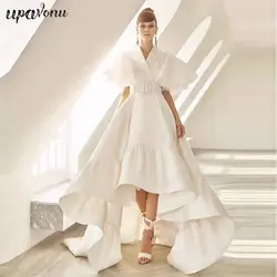 2019 летнее женское платье высокого качества, однотонное белое красное платье с короткими рукавами и поясом, модное платье, вечернее платье