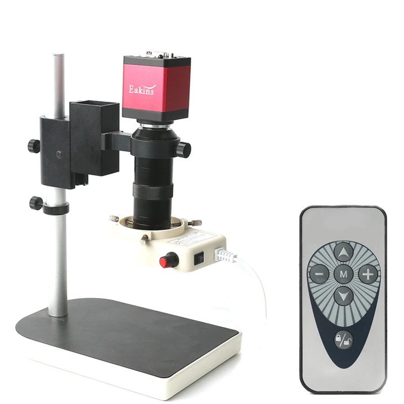 Industry HDMI Microscope Camera Set 14MP HDMI VGA outputs Camera 130X C-Mount Lens 56 LED Lamp With