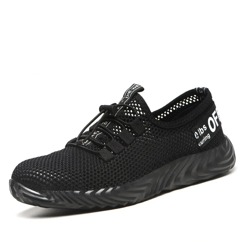 

British style mens leisure breathable steel toe caps working safety shoes summer worker shoe tooling security boots protection