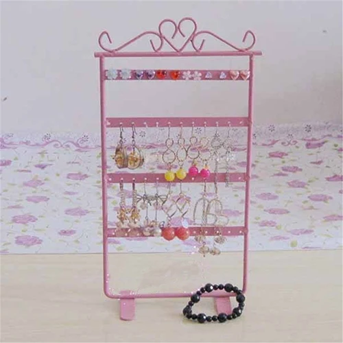 Earring Holder 48 Holes Stand Display Metal Hanging Earrings Rack Jewelrys Organizer Fashion Jewelry Earrings Display Stand Earring Holder 48 Holes Stand Display Metal Hanging Earrings Rack Jewelrys Organizer Fashion Jewelry Earrings Display Stand