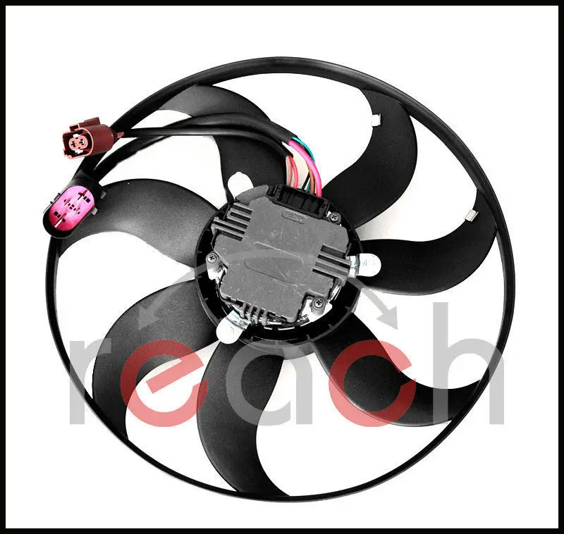 e2c Driver Left Engine Cooling Fan For Audi A3 TT Volkswagen CC Jetta