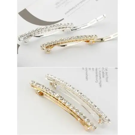 Image rhinestone hair clips for women wedding hair accessories hairgrips bridal hair pins crystal tiara bijoux cheveux