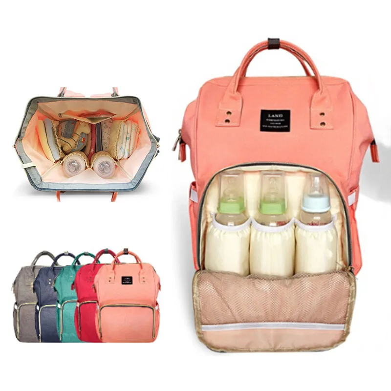 LAND Diaper Bag Mommy Maternity Nappy Bags Large Capacity Baby Travel Backpack Desiger Nursing Bag Baby Care For Dad and Mom ^ LAND Diaper Bag Mommy Maternity Nappy Bags Large Capacity Baby Travel Backpack Desiger Nursing Bag Baby Care For Dad and Mom ^