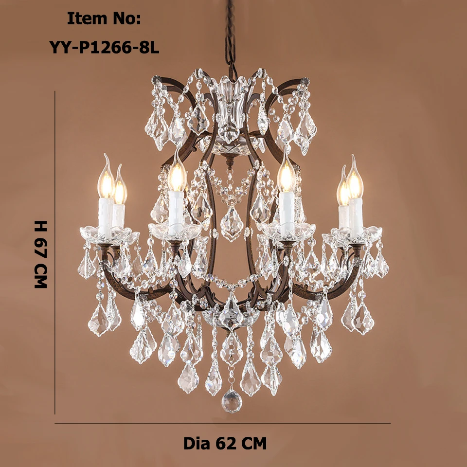 Retro Antique Crystal Drops Chandeliers Restoration Hardware Retro antique crystal drops chandeliers Restoration Hardware lighting/LARGE FRENCH AMERICAN EMPIRE STYLE CRYSTAL CHANDELIER E14-in Chandeliers from Lights ... - Retro Antique Crystal Drops Chandeliers Restoration Hardware