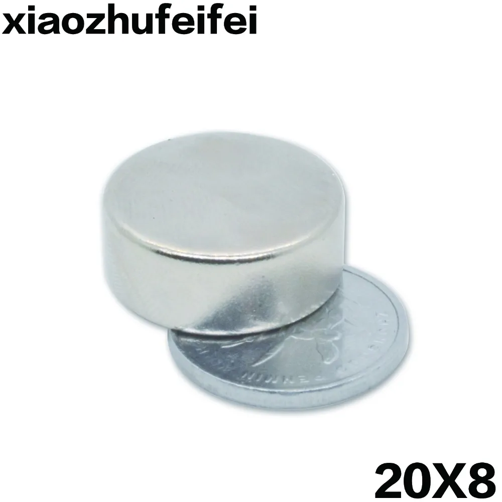 

100pcs 20*8 Bulk Small Round NdFeB Neodymium Disc Magnets 20mm x 8mm N35 Super Powerful Strong Rare Earth Magnet Free Shipping