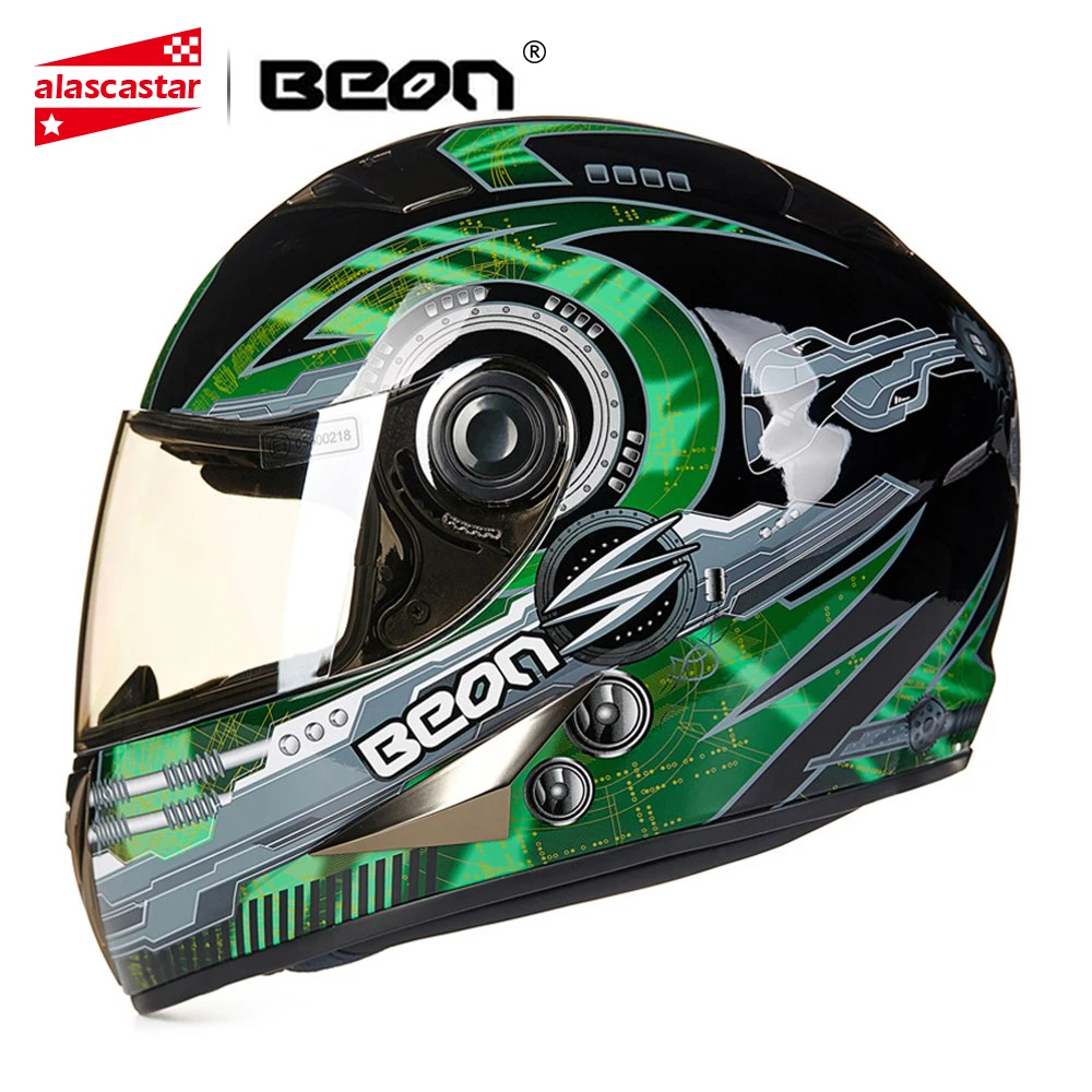 

BEON Motorcycle Helmet Moto Touring Helmet Motocross Motorbike Racing Riding Full Face Helmet Casco Capacetes Moto Helmet