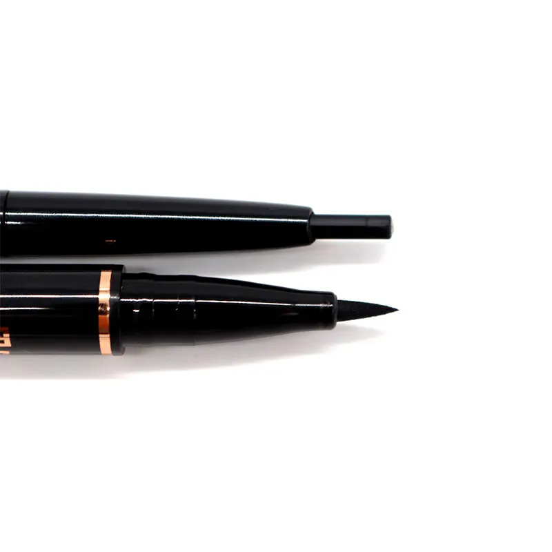 Новое поступление, 4 шт./партия, двойная ручка для бровей черного цвета, долговечная портативная Мини водонепроницаемая подводка для глаз, карандаш
