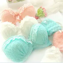 Женское нижнее белье с рюшами на косточках, кружевное нижнее белье, комплект с бюстгальтером, трусики, трусики, бюстгальтер