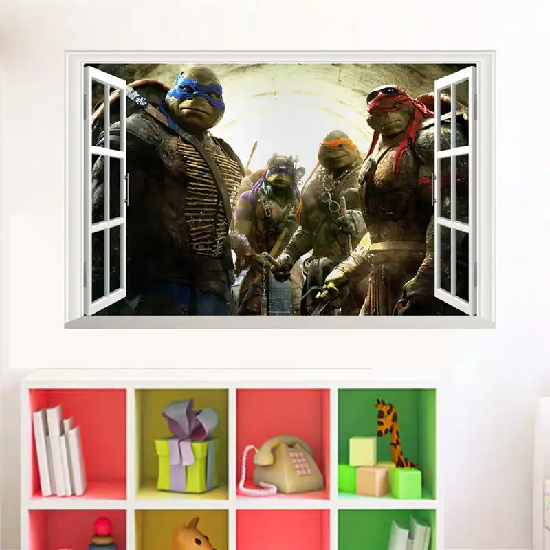 Cartoon Age Mutant Ninja Turtles Wall Decals Bedroom Baby Home Decor Mural Art Pvc Stickers Boys Gift Poster Cartoon Age Mutant Ninja Turtles Wall Decals Bedroom Baby Home Decor Mural Art Pvc Stickers Boys Gift Poster