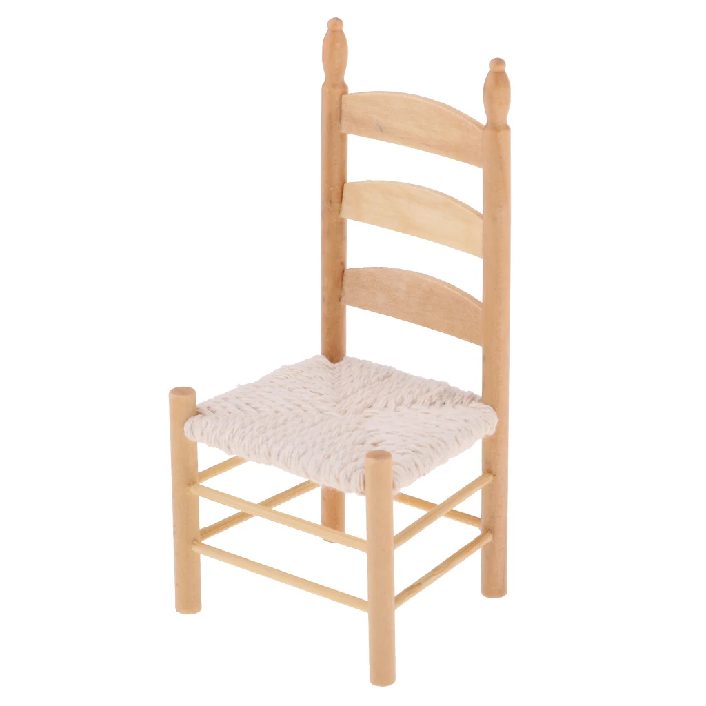 Dining Table Chair Model for 1:12 Scale Dollhouse Miniature Living Room Furniture #1