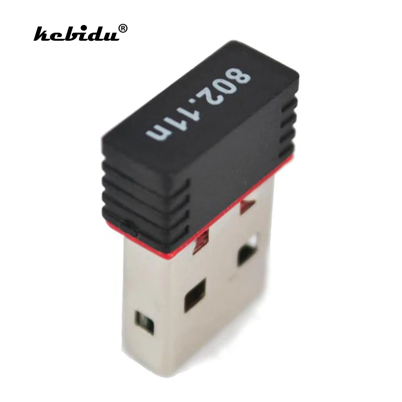 Мини 150 Мбит/с USB 2 0 WiFi беспроводной адаптер сетевая LAN Карта 802 11 ngb Ralink 7601 подходит