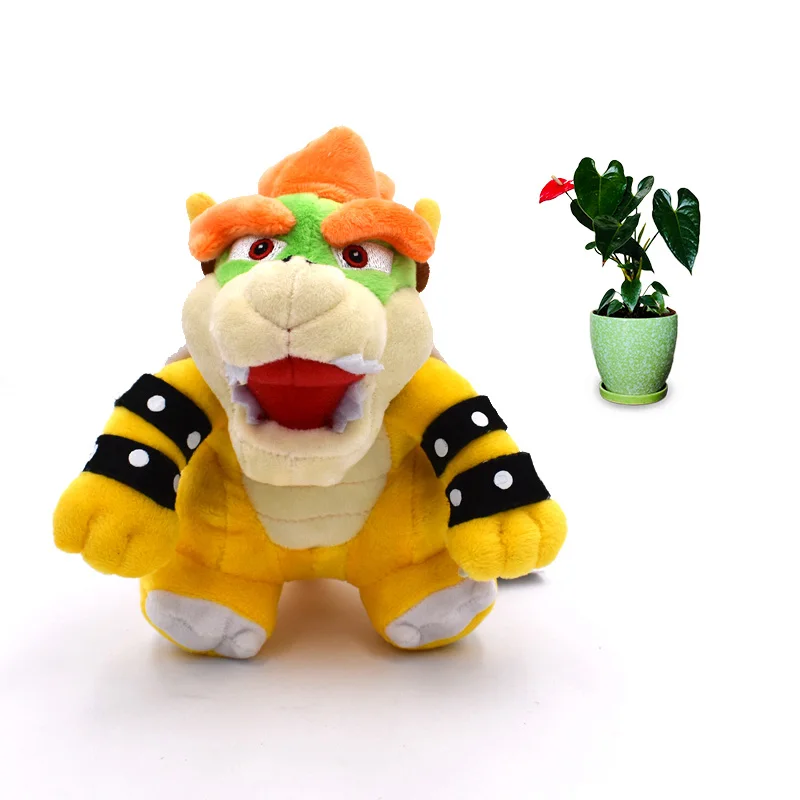 

7"18 cm Anime Super Mario Bros Standing Bowser Koopa Peluche Doll Plush Soft Stuffed Baby Toy Great Christmas Gift For Children