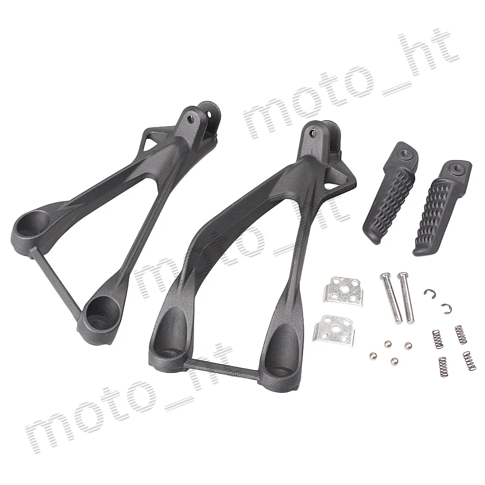 Aluminum Alloy Passenger Rear Foot Pegs Footrest Brackets for Kawasaki