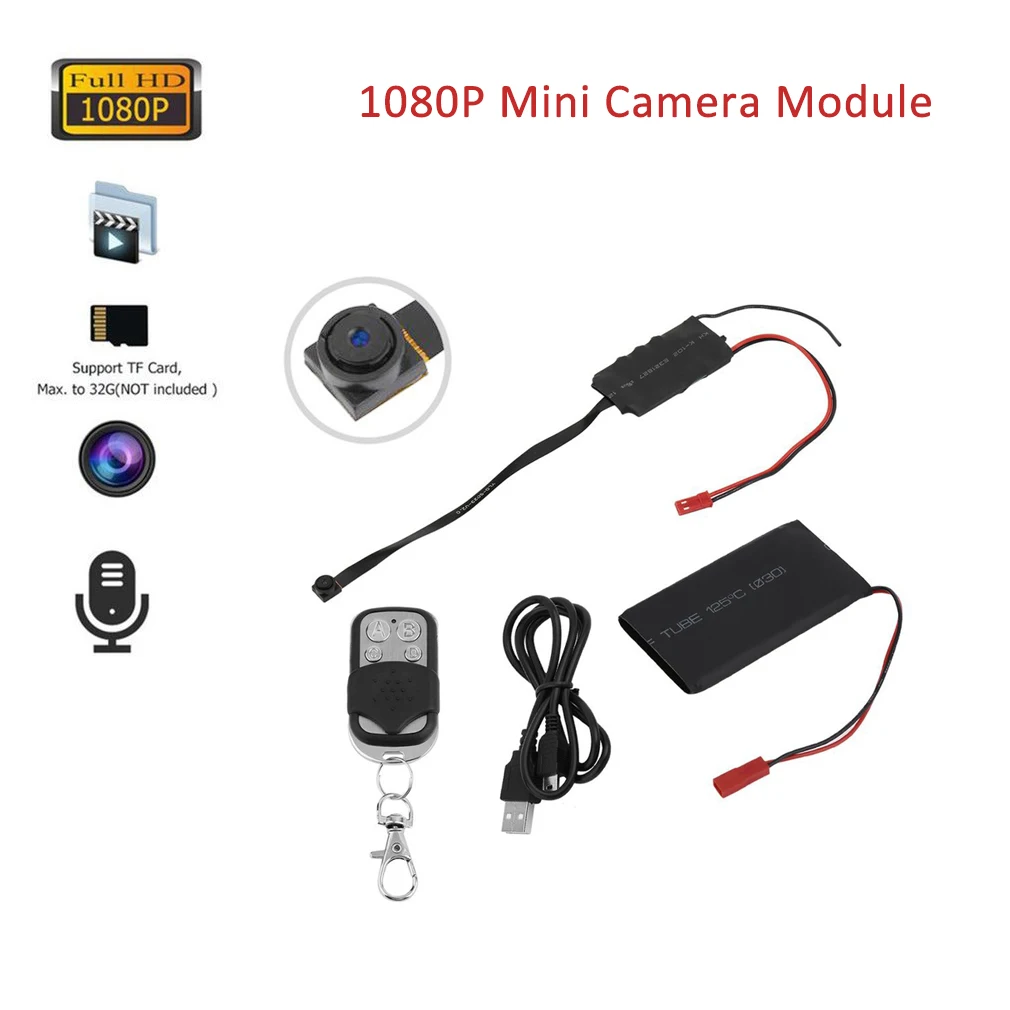 

1080P Mini Camera Module IP Camera For Outdoor Indoor Smallest Video Recorder Portable Surveillance Module