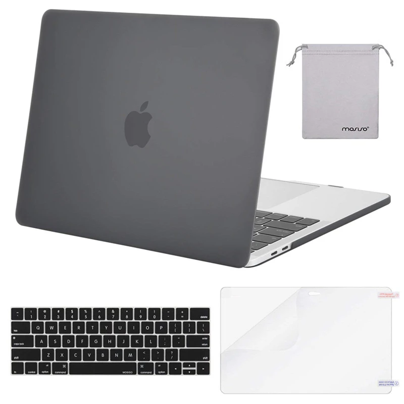 MOSISO матовый чехол для ноутбука Macbook Pro retina Air 11 12 13 15 чехол для New Air 13 A1932 New Pro 13 15 с сенсорной панелью