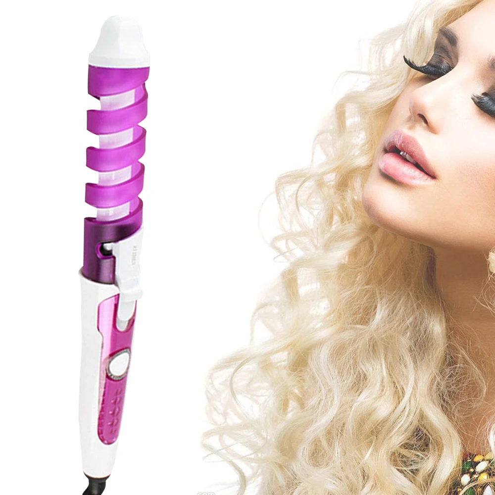 

High Quality Electric Hair Curler Professional Anti-Scalding Ceramic Spiral Curling Iron Fast Heating Curling Wand Styling Tools
