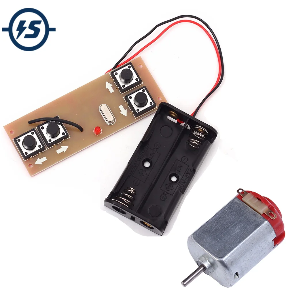 

4-Channel 2.4G Wireless Transmitter + Receiver Board Module with 10pcs 130 Motor DC Motor 3V 16500RPM For DIY Remote Control Car