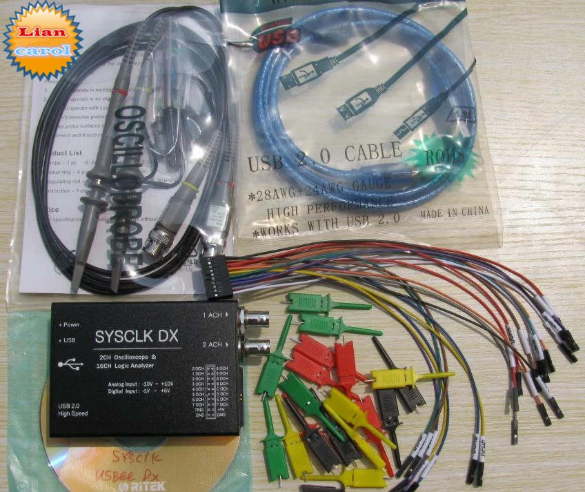 USBEE DX PRO 16 Road Logic Analyzer 2-channel oscilloscope