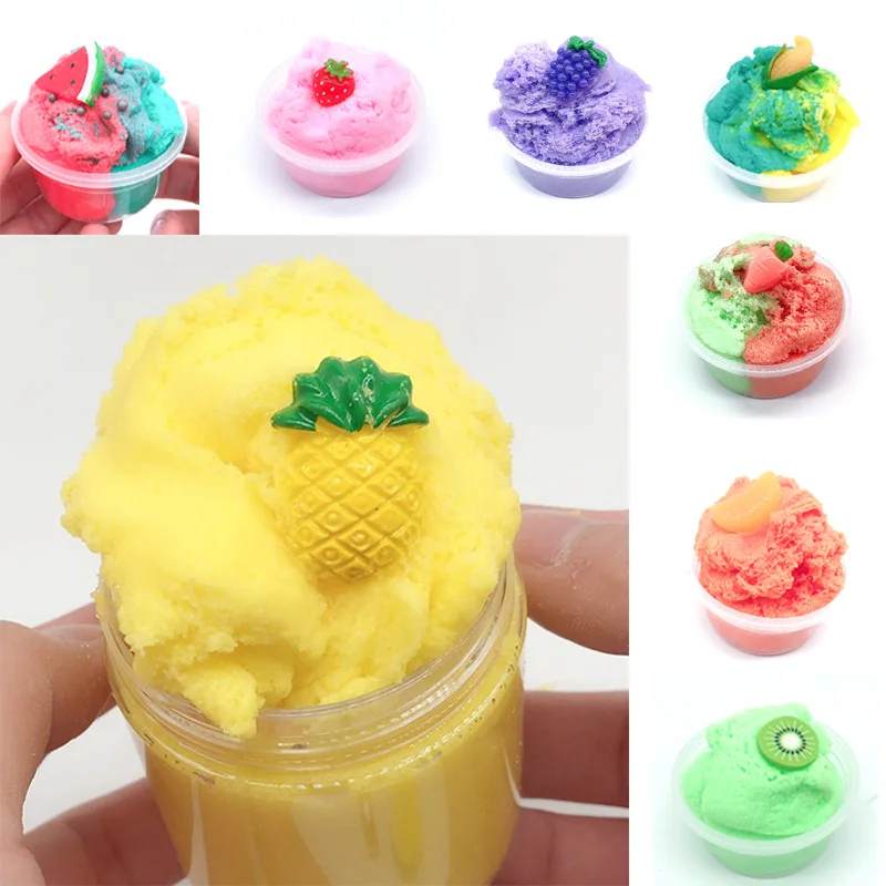 

AFDSWG super squishy squishies Pineapple brushed mud slime crystal cotton mud squishy stress ,slime squishy