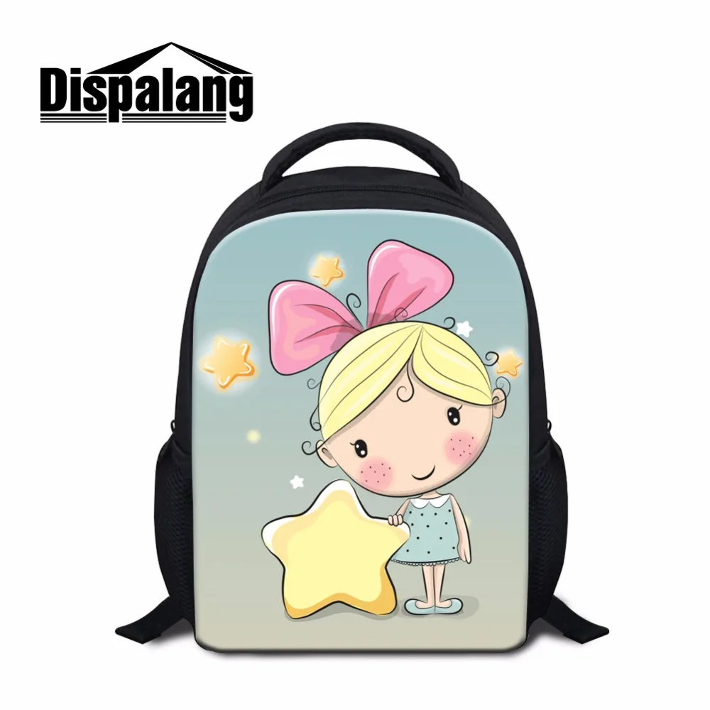 

Dispalang Cartoon Backpack for Little Girls 12 Inch Cute Schoolbag Bagpack for Kids Pretty Monkey Print Shoulder Bookbag Mochila