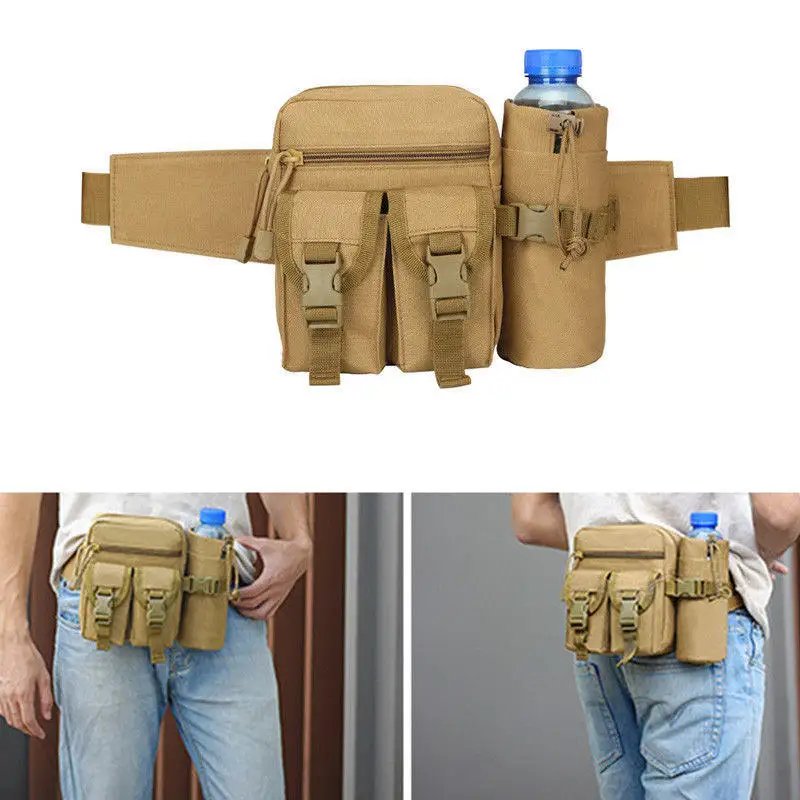 

Fashion Men's Outdoor Camping Tactical Backpacks Pouch Belt Bag Waist Backpack Soft Sport Running Pouch Travel Bags