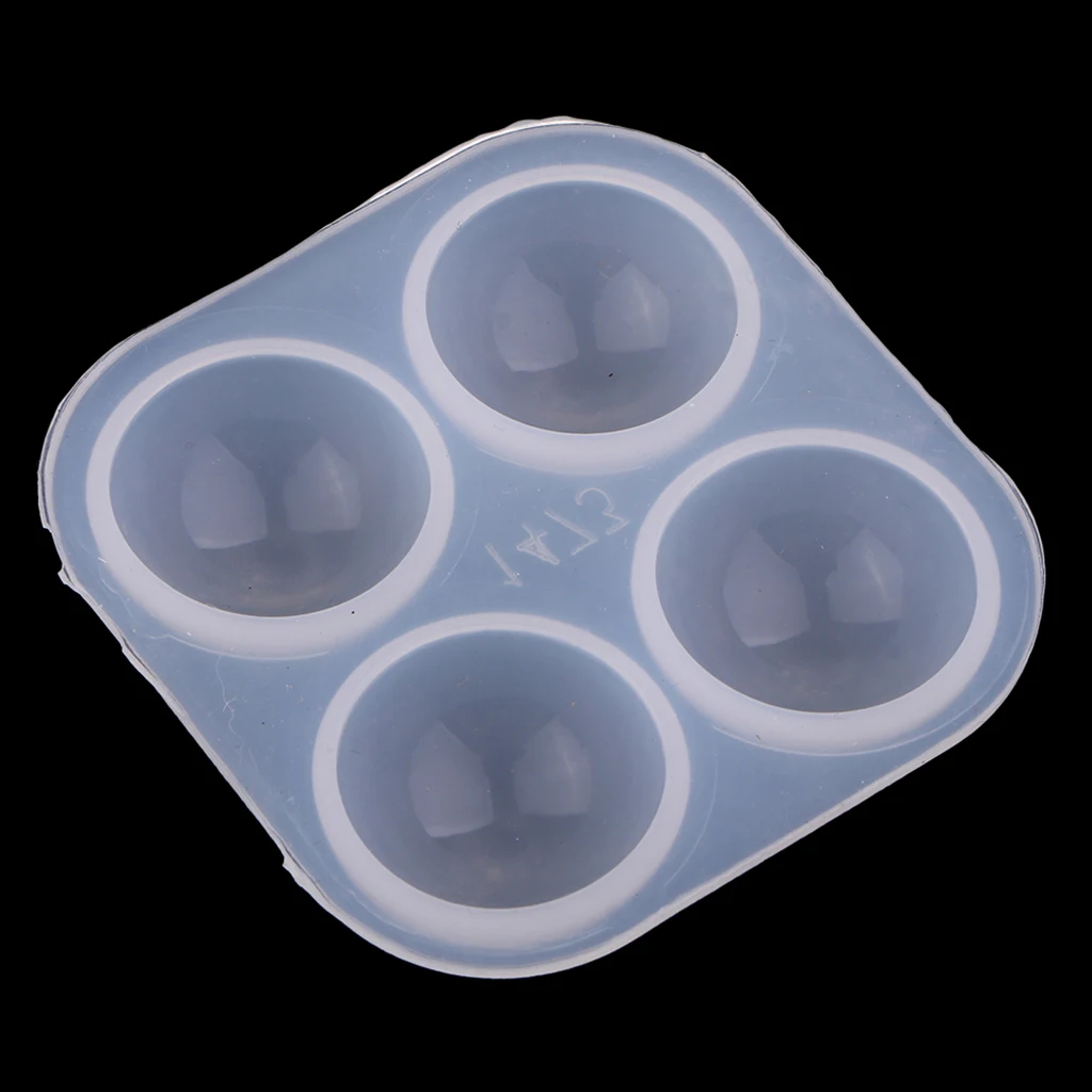 1-Pack 25mm/1inch Resin Silicone Cabochon Mold for Resin Epoxy Polymer Clay, Half Round Dome Jewelry Casting Mould
