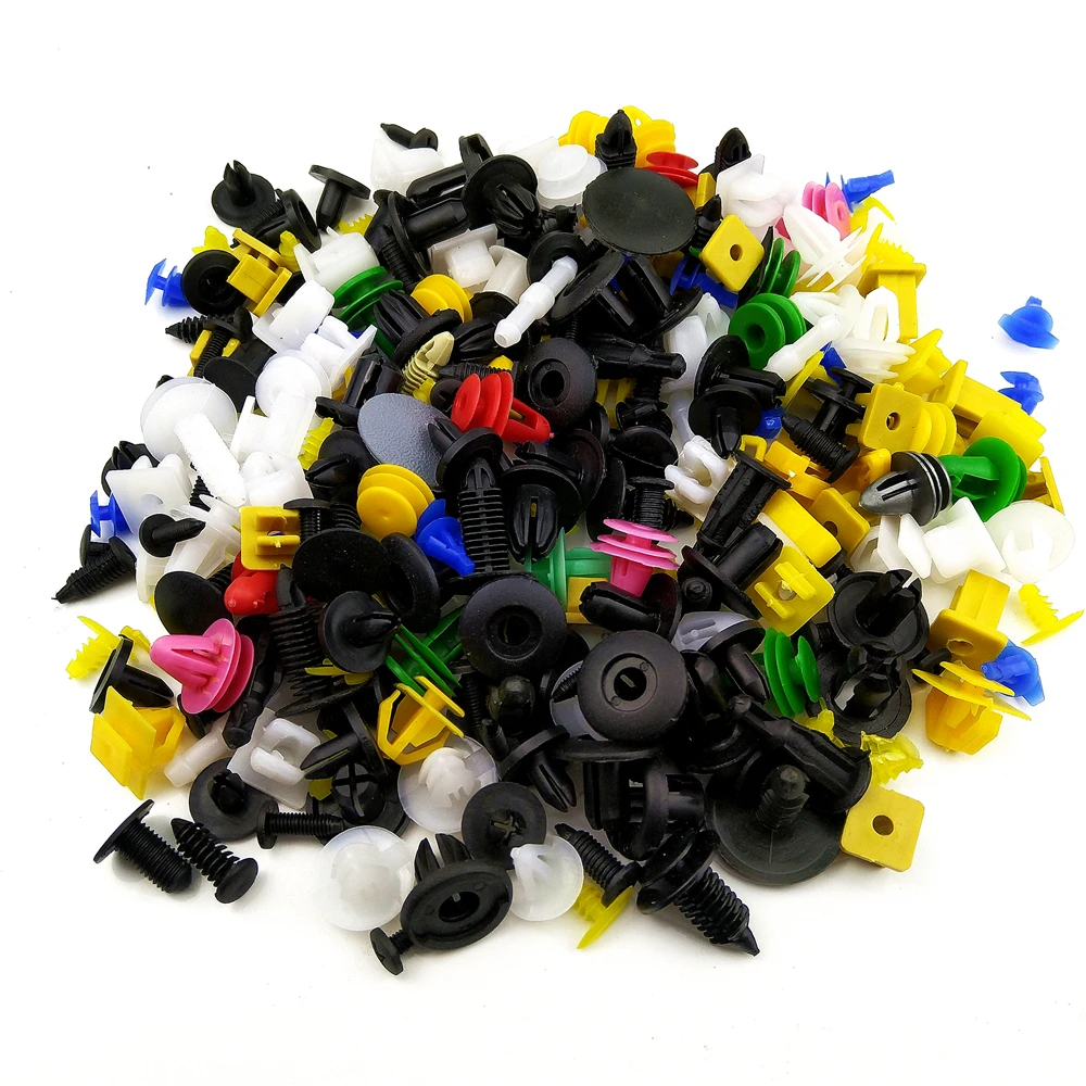 200Pcs Universal Mixed Clips for Renault Megane 2 3 Duster Logan Clio 4 Laguna Sandero Scenic Captur Fluence Kangoo | Автомобили и