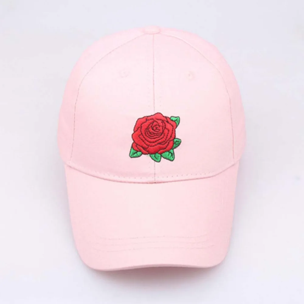 2019 men and women rose embroidery sports hat baseball basketball beach hat casual comfort duck tongue sun hat cap cotton 40J26 (9)