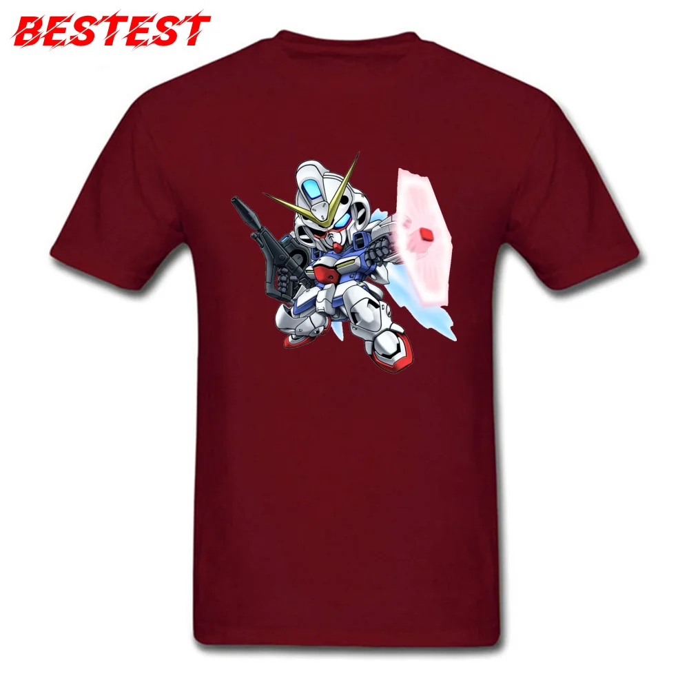  Normal Tops T Shirt Classic Short Sleeve Men T Shirts TpicOriginaltitle Printed ostern Day Top T-shirts Round Neck 201896Ygundam mecha maroon