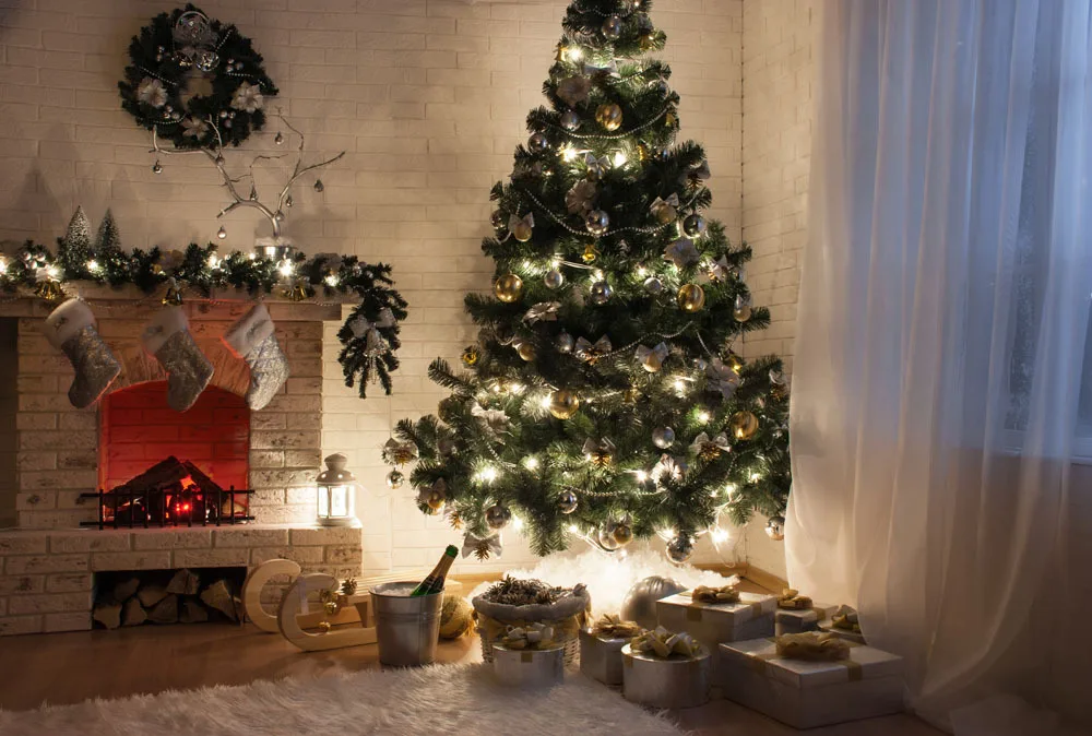 

Christmas theme Photography Backdrops Vinyl Prop Photo Studio Background CM126