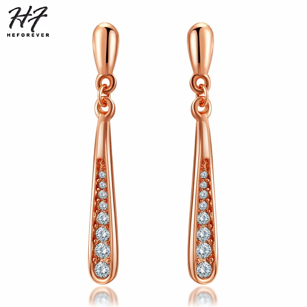 

Top Quality Spike Earring for Women Rose Gold Color Fashion Earing Jewelry Austrian Crystal Jewelry Christmas Day GIFT E388 E389