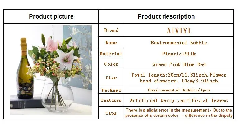 Description Picture 5 of itemForeign trade superior artificial berry artificial fruit h-q small artificial plant wedding decoration used in hotel banquet ta