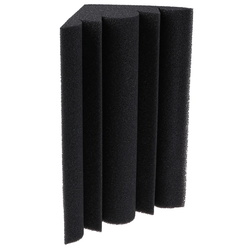 

1Pcs Soundproof Studio Acoustic Foam Corner Bass Trap Foam Absorption Sound Insulation Windows Hardware 12x12x24cm