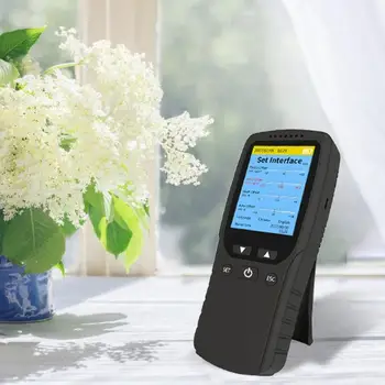 

8 in 1 PM2.5/HCHO/TVOC/AQI Air Quality Monitor Temperature Humidity Meter Multi-functional Detection