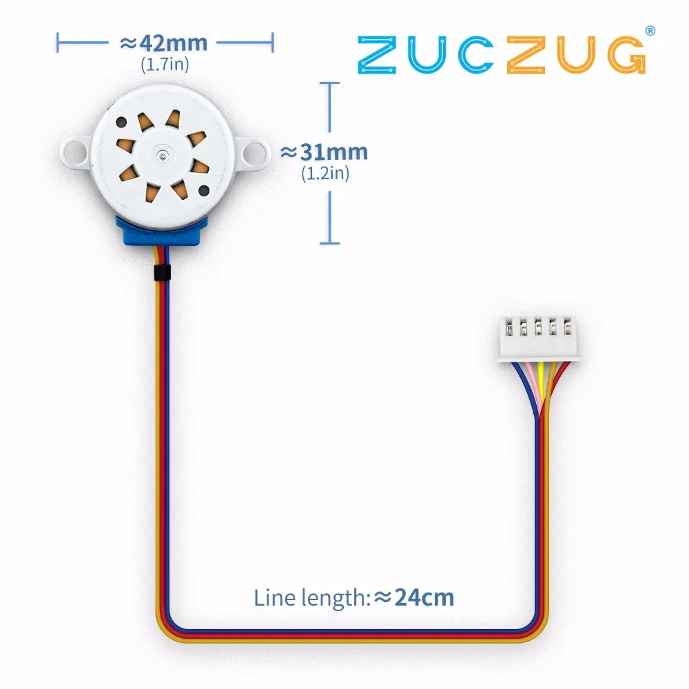 28BYJ-48 DC 12V Шаг уменьшения шестерни шаговый двигатель 4 фазы 28byj 28byj48 28byj-48-12V для arduino Diy Kit