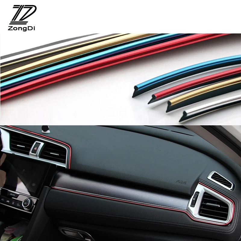 

ZD 1X 5M Decoration Strip For Suzuki swift grand vitara Renault megane 2 duster logan clio 4 captur Citroen c3 c4 c5 accessories
