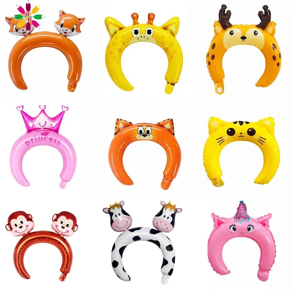 

Safari Party Jungle Animal Birthday Decorations Cute Animal Balloons Birthday Party Decoration Kids Hair Band Headband Headwear