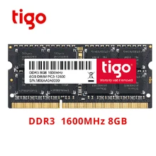 Tigo Тетрадь ноутбук DDR3 Оперативная память памяти 8 Гб памяти SoDIMM DDR 3 8 Гб 1600 МГц 1333 высокое качество