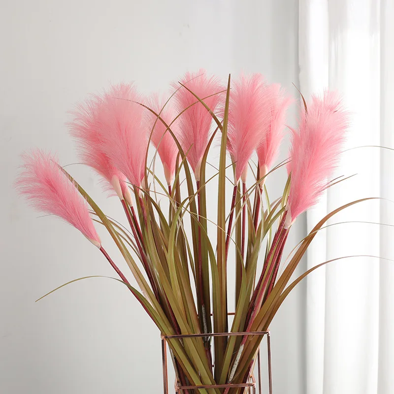 Reed Plants Office Decoration Single Artificial Flower Ins Style