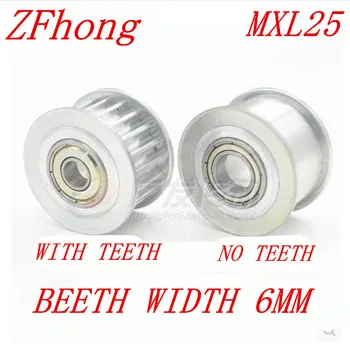

5PCS MXL25 With teeth or no teeth Tensioner Pulley Idle Pulley For Width 6mm MXL Belt